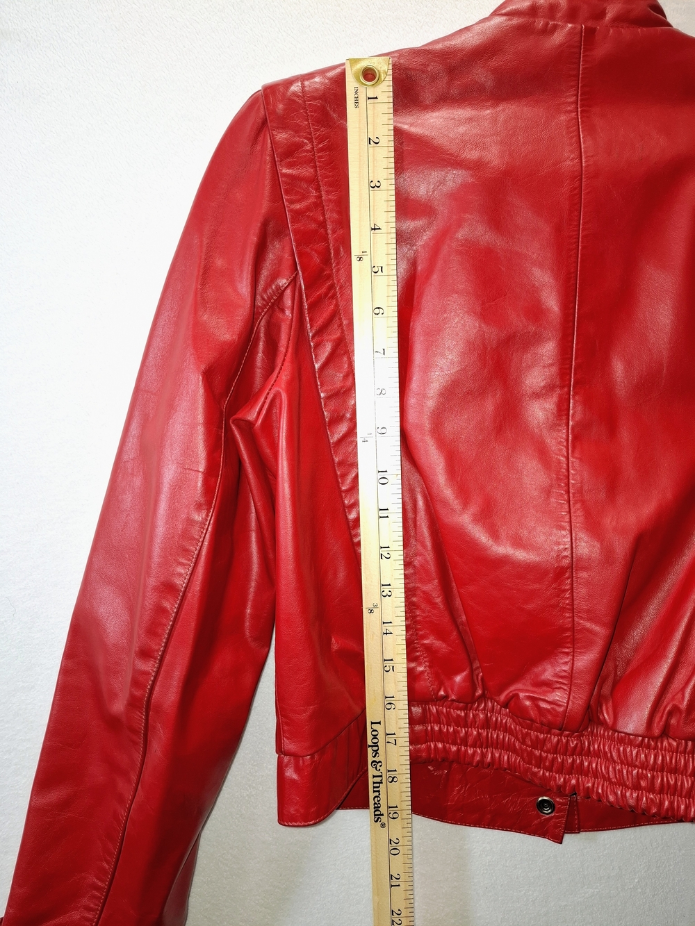 1980's Wilsons Leather Red Women's Leather Jacket - Picture 13 of 14